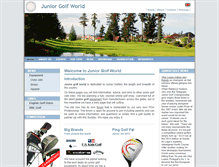 Tablet Screenshot of juniorgolfworld.co.uk